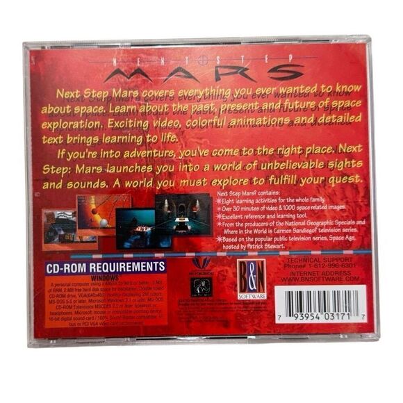 Next Step Mars an Intergalactic Adventure CD Rom Windows Educational Family Fun - Picture 2 of 5